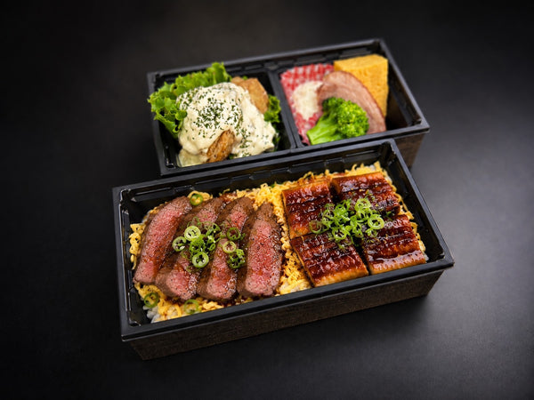 ステーキ&うなぎ御膳
