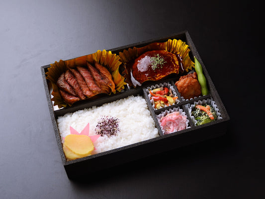 赤身ステーキ＆ハンバーグ弁当